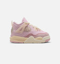 Air Jordan 4 Retro Pink Pearl Baby & Toddler Sneakers - Pink / Off-White / Smoke Grey / Beige