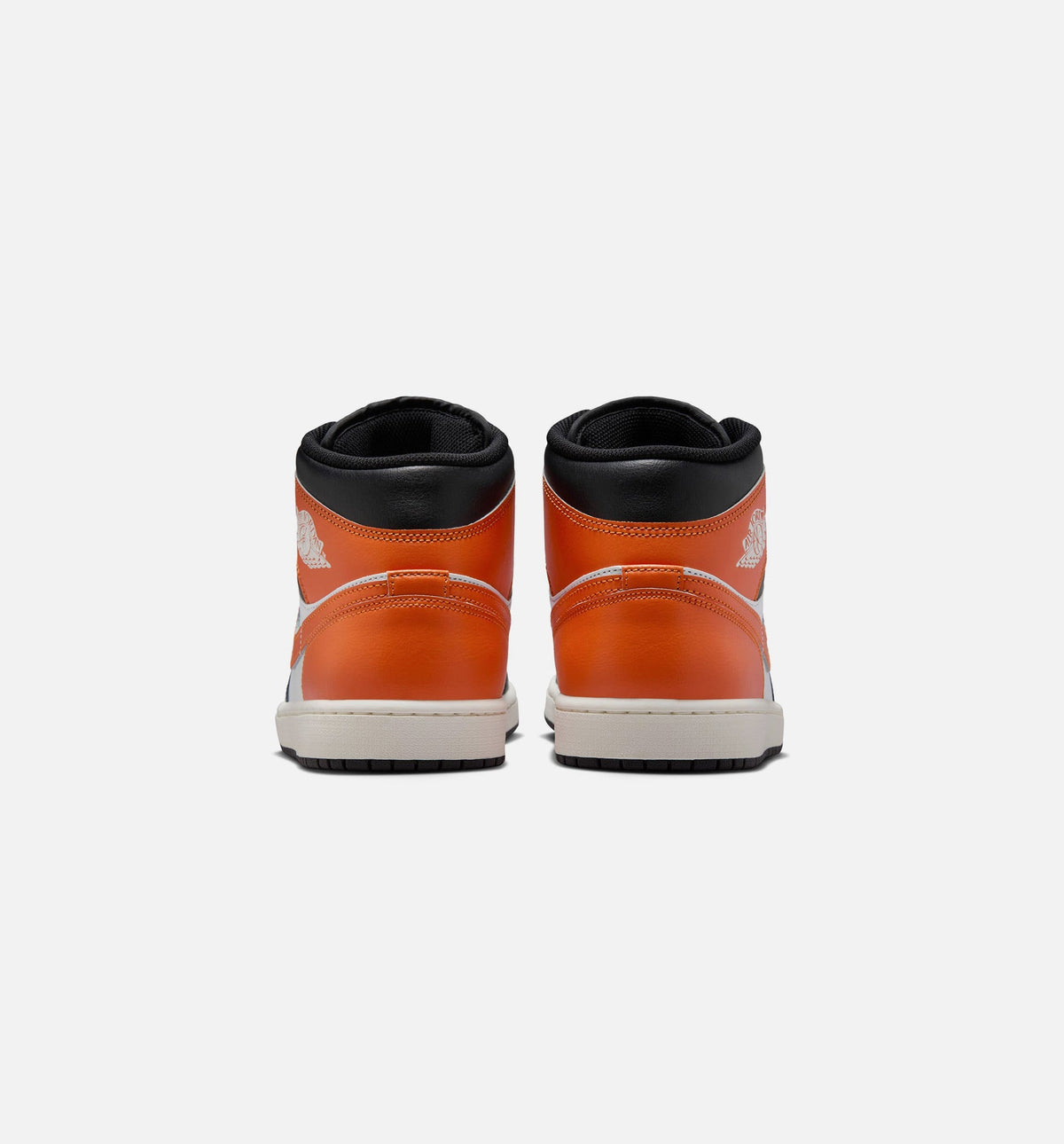Air Jordan 1 Mid Men's Lifestyle Sneakers - Starfish/White/Sail/Black