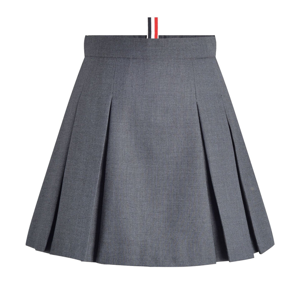 Women's High-Waist Pleated A-Line Skirt | Thom Browne