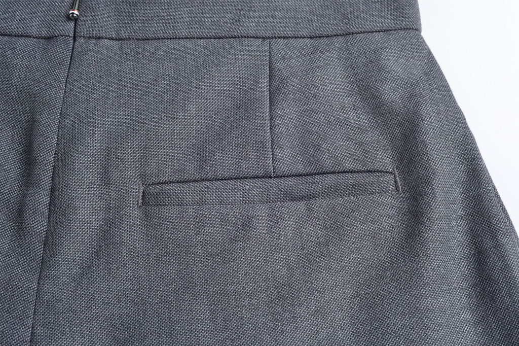 Women's High-Waist Pleated A-Line Skirt | Thom Browne