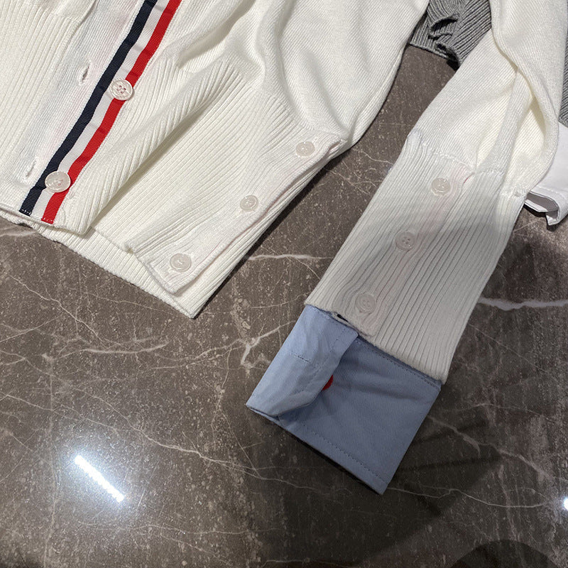 Thom Browne Ladies fake two piece cardigan