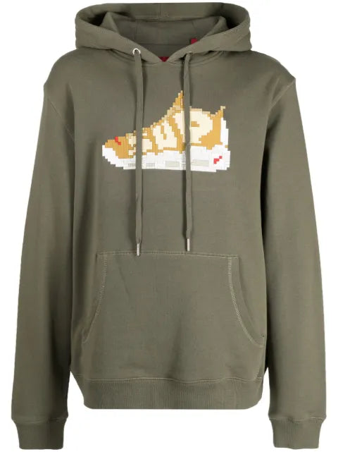 Mostly Heard Rarely Seen 8-Bit sneaker-print cotton hoodie