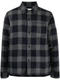 Officine Generale gingham-check virgin-wool jacket