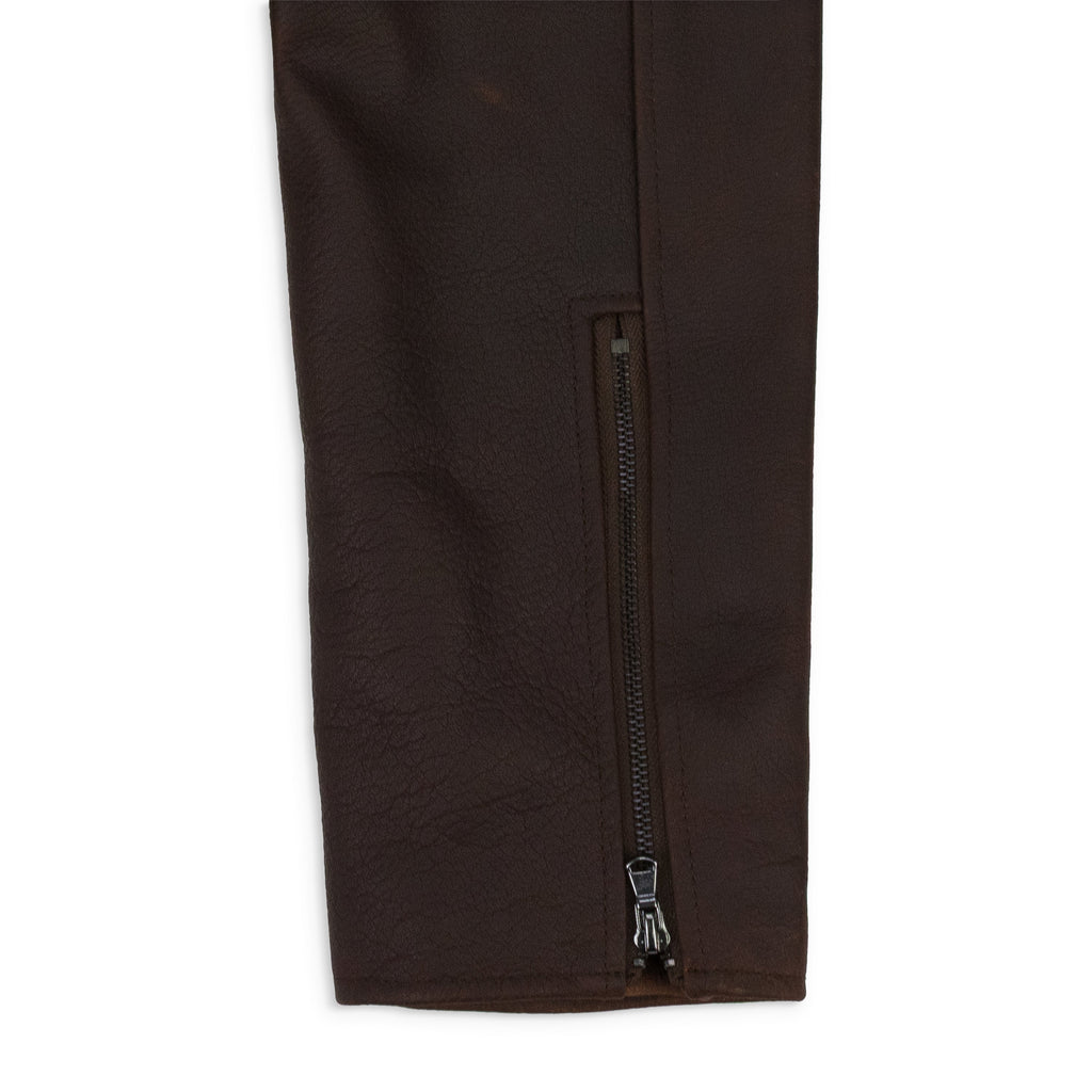 BROWN PERFECTO LEATHER JACKET
