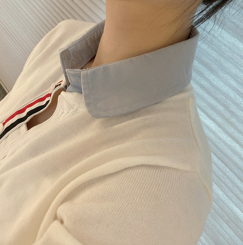 Thom Browne Ladies fake two piece cardigan