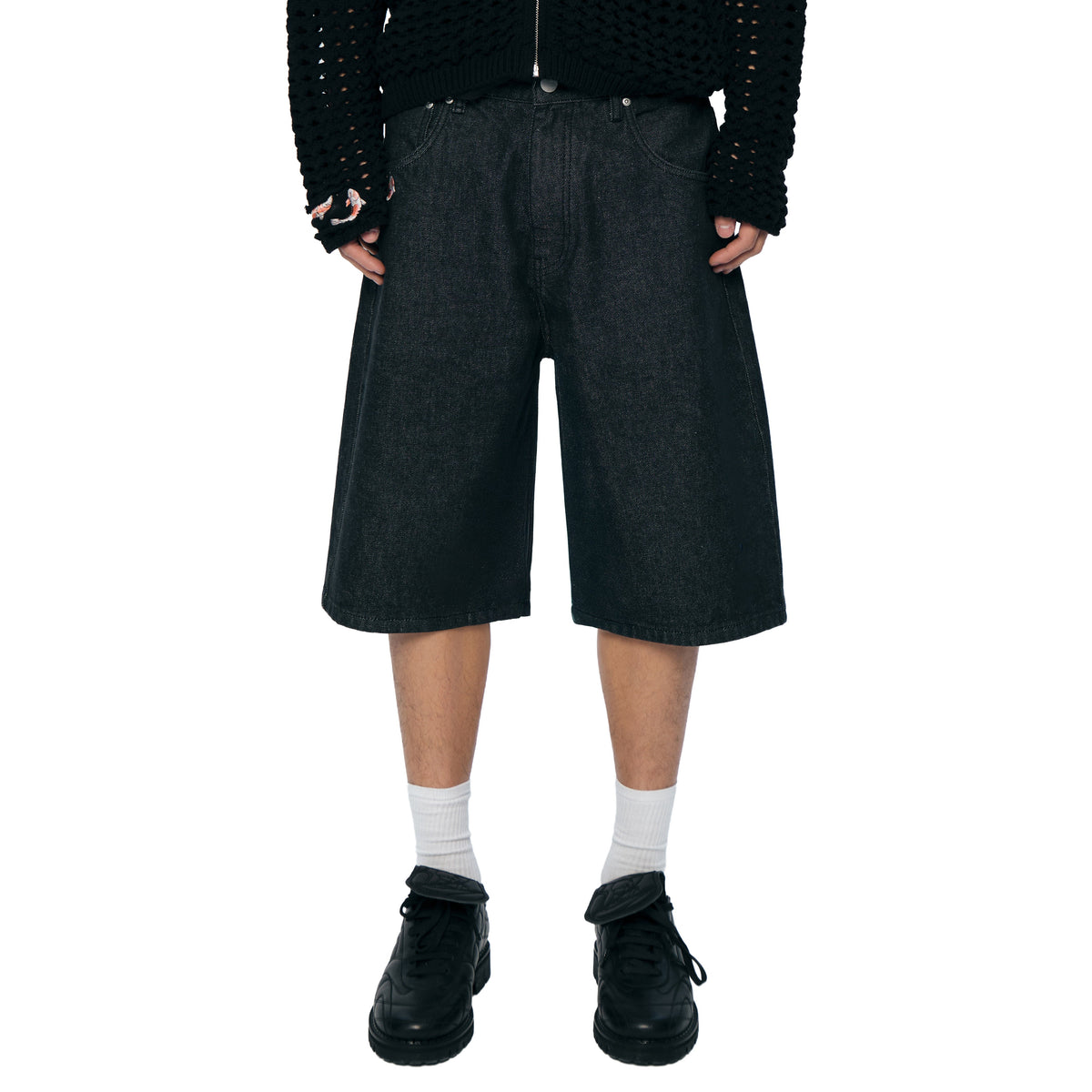 "koi fish v2" Jorts raw black