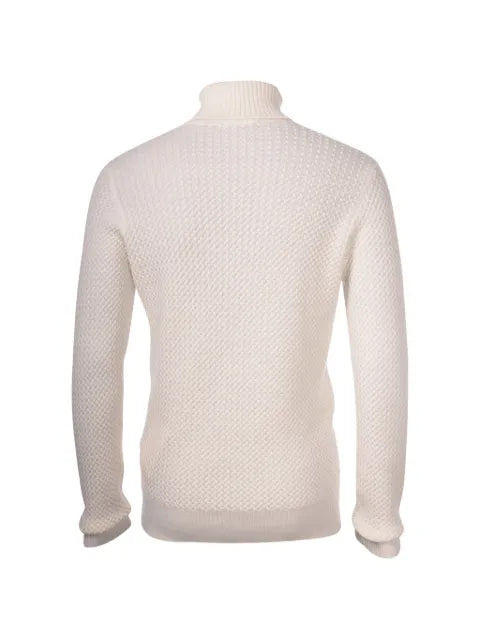 Gran Sasso Cyclist honeycomb-knit roll-neck sweater