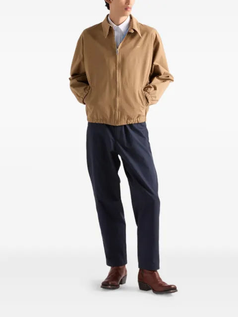 Prada embroidered-logo jacket