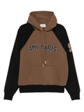 AMI Paris raglan-sleeve embroidered hoodie