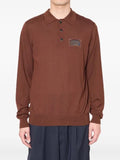 Kolor long-sleeved sweater with polo collar