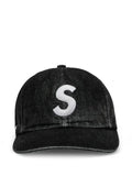 Supreme corduroyura denim baseball cap with S-logo
