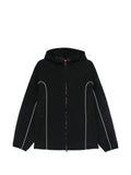 Diesel hooded zip-fastening jacket