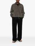 Emporio Armani logo-embroidered raglan-sleeve jacket