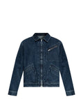 Kenzo Signature Utility logo-embroidered denim jacket