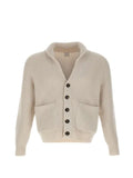 Eleventy ribbed-knit shawl-collar cardigan