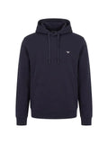 Emporio Armani logo-plaque drawstring hoodie