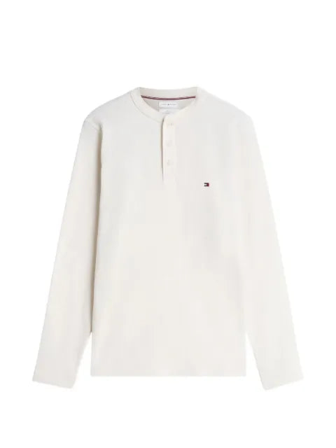 Tommy Hilfiger Henley waffle-knit sweater