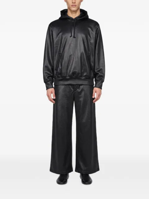 Comme des Garçons Homme Plus perforated-texture hoodie