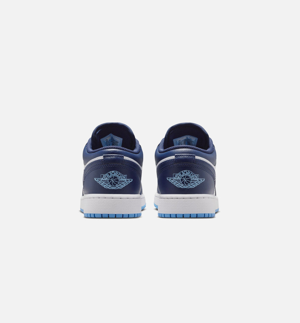 Air Jordan 1 Low Grade School Shoes - Navy/Blue/White