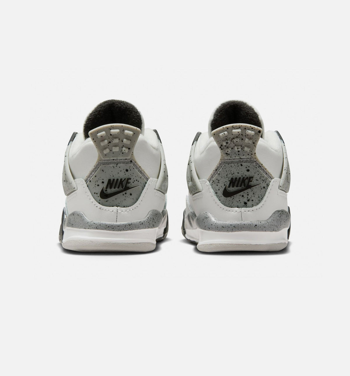 Air Jordan 4 Retro White Cement Baby & Toddler Sneakers - Summit White / Fire Red / Cement Grey / Black