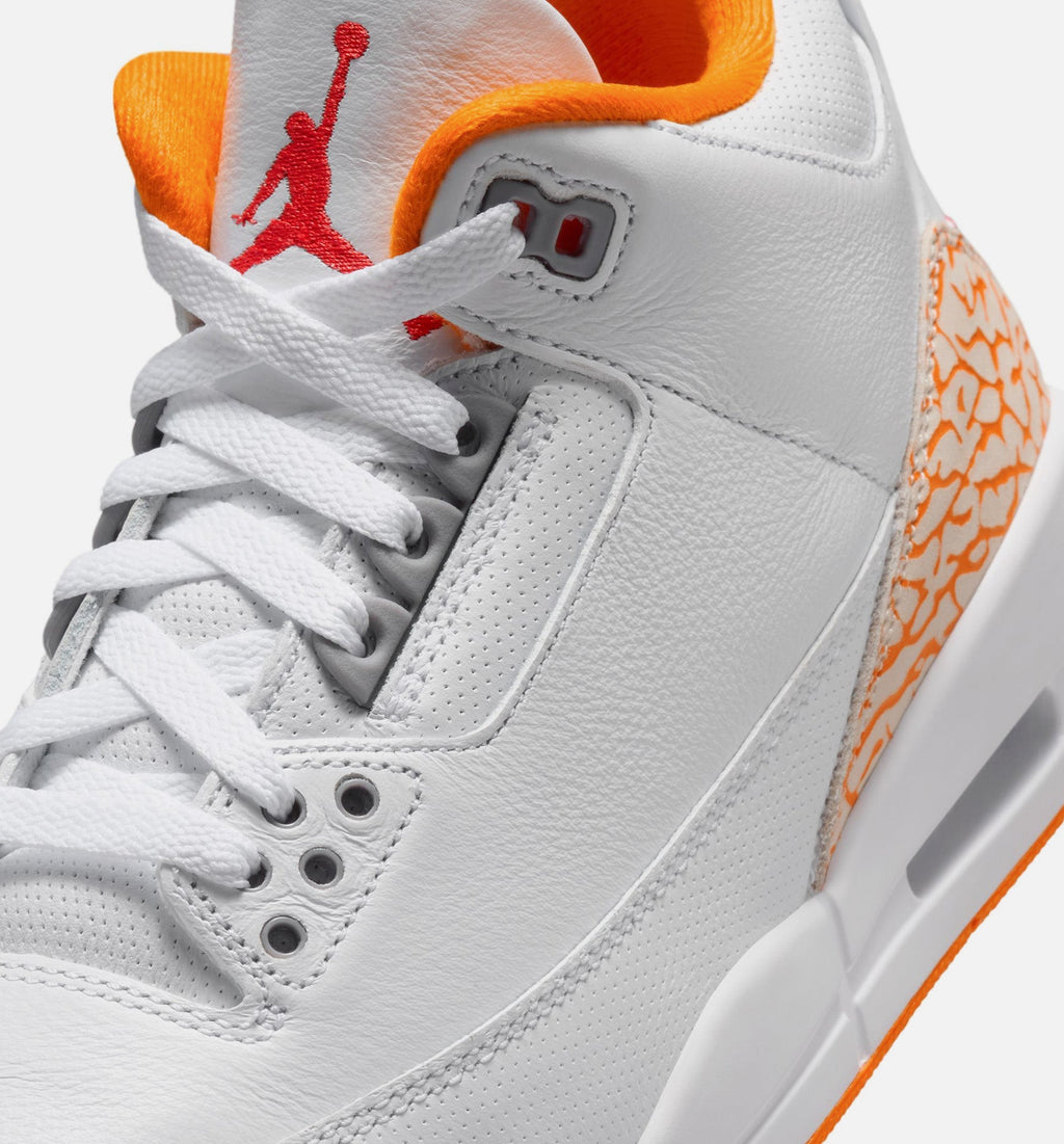 Air Jordan 3 Retro Orange Citrus Women's Sneakers - White / Orange Citrus