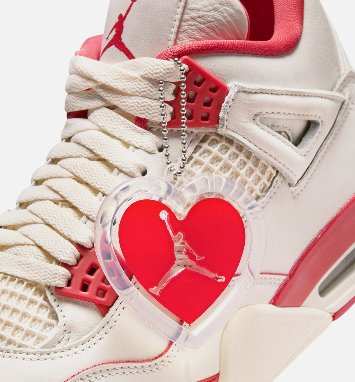 Air Jordan 4 Retro "Valentine's Day" Women's Shoe – Pale Ivory/Sierra Red/Tough Red