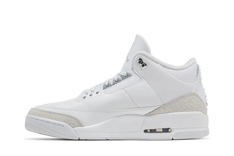 Air Jordan 3 Retro 'Pure Money' 2025 – The All-White AJ3 That Proves Clean Is the Hardest Flex
