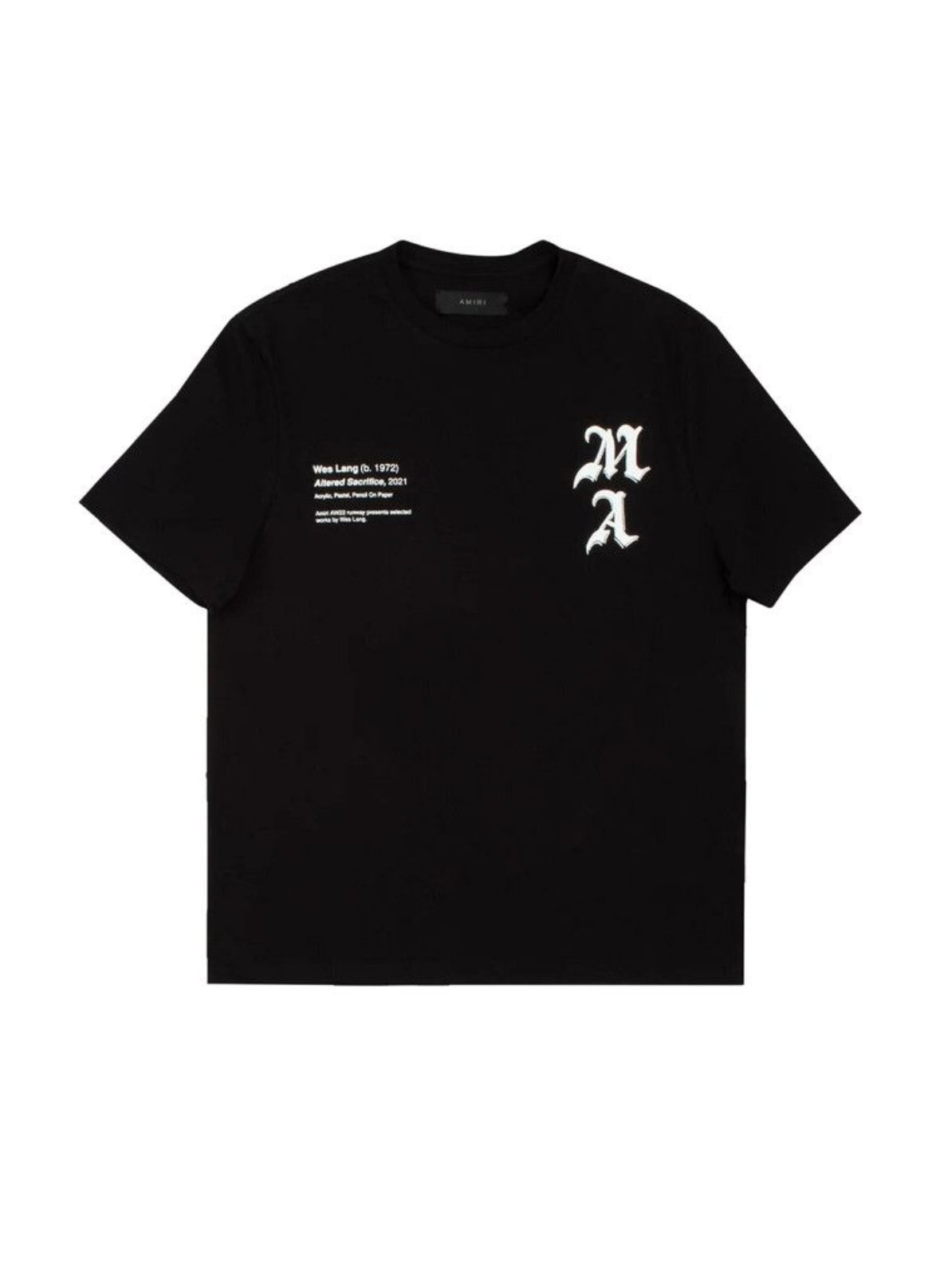 AMIRI Wes Lang Checker Skull Tee Black