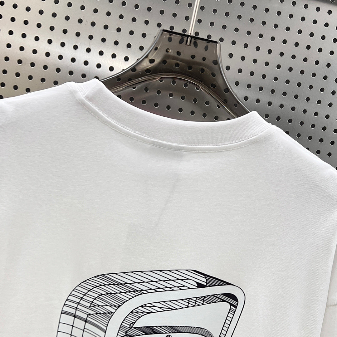 Corteiz Alcatraz Back Print Oversized Tee – White