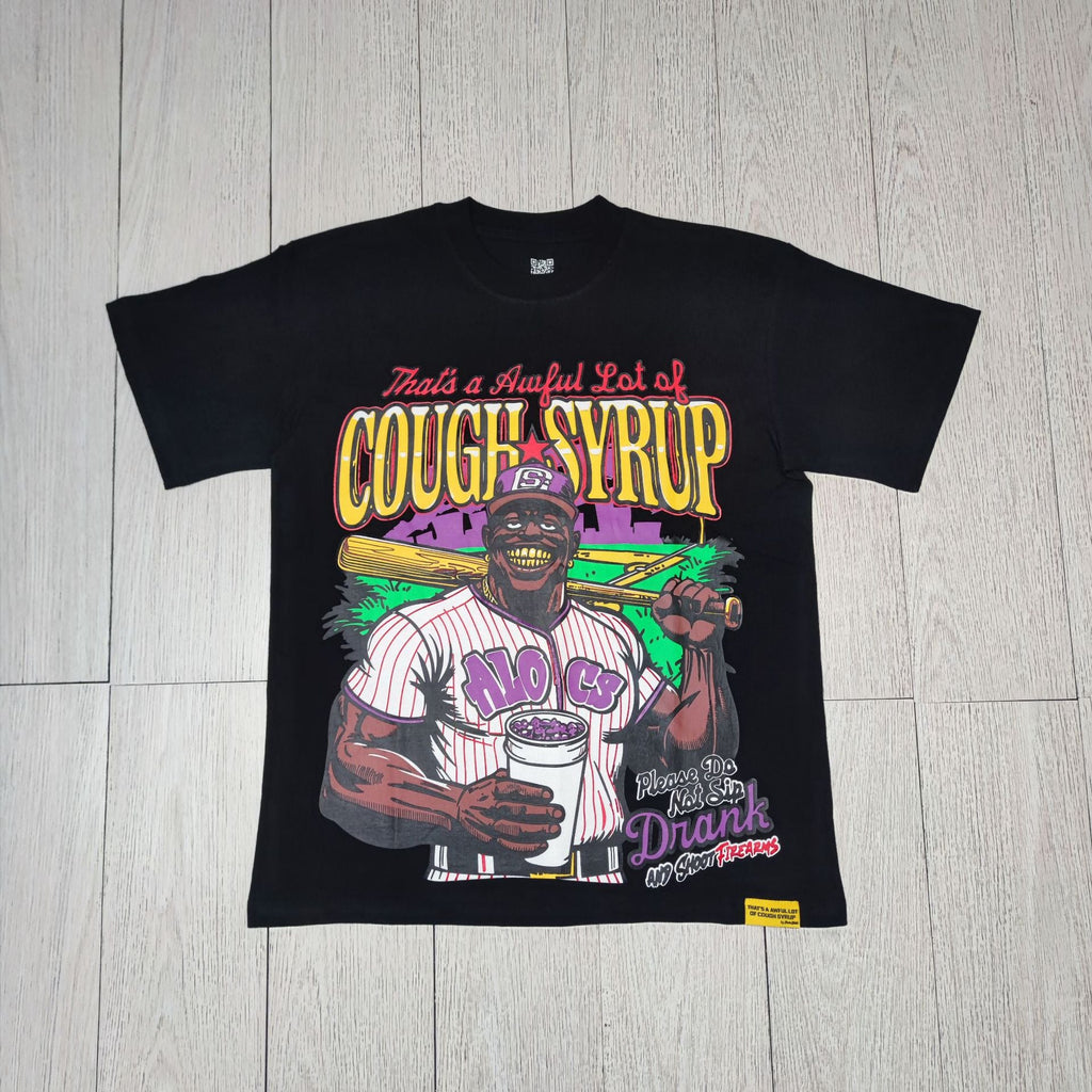 ALOCS Cough Syrup Multi‑Graphic Oversized Tee Streetwear Unisex