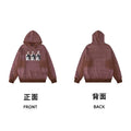 ERD Three Frames Pullover Hoodie — Brick Red