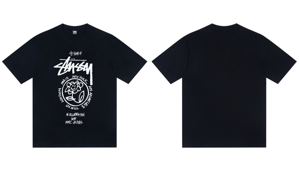 Stussy X Marc Jacobs 40Th Anniversary Flower Graphic Tee