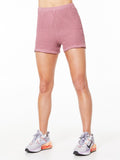 WAFFLE ROLL SWEATSHORT