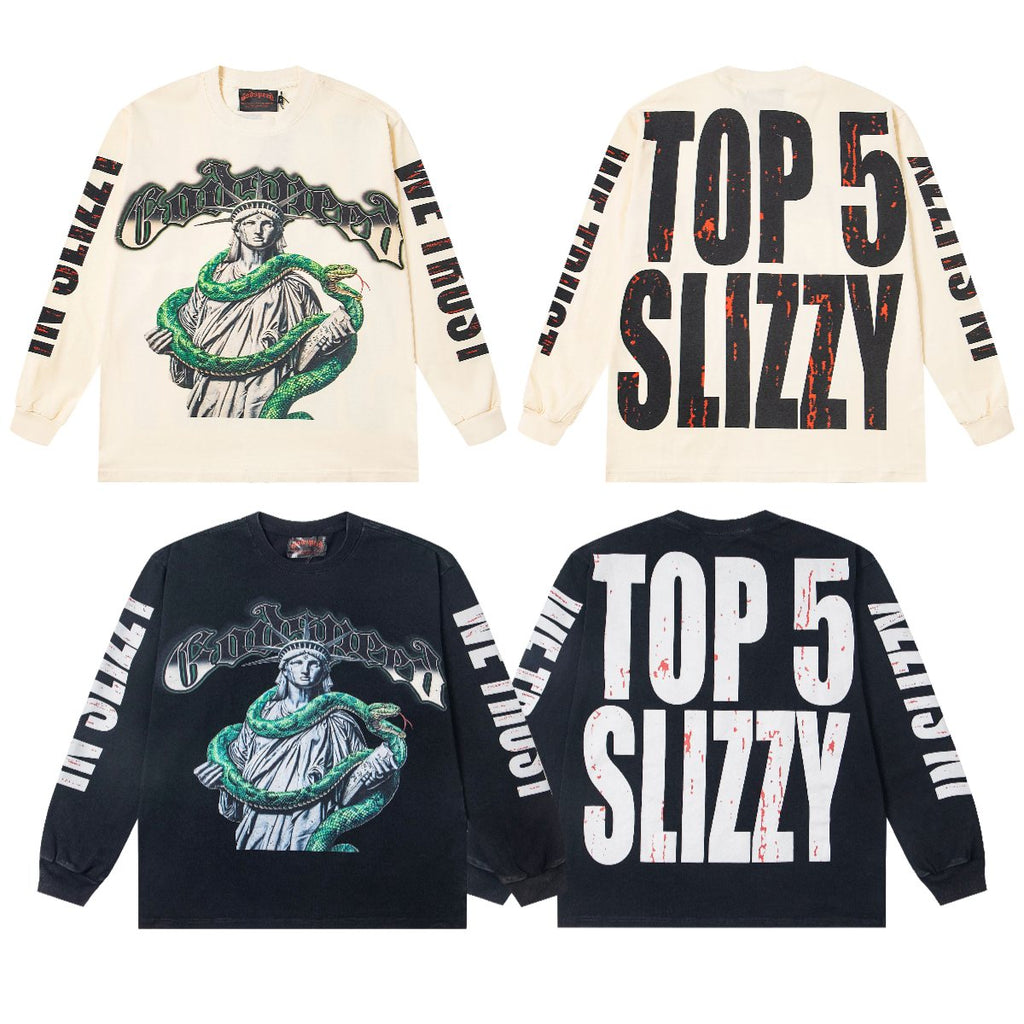 Godspeed Top 5 Slizzy Statue Snake Long-Sleeve T-Shirt