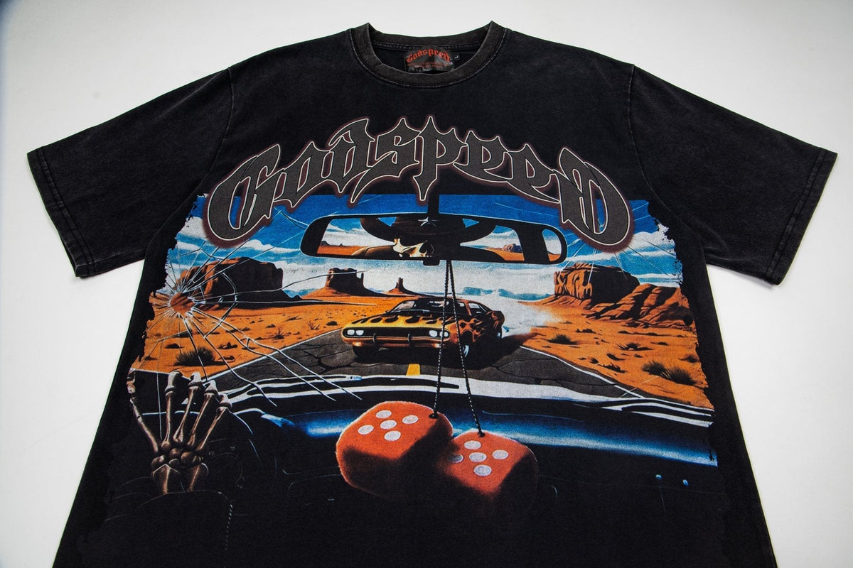 Godspeed Car & Dice Graphic T-Shirt