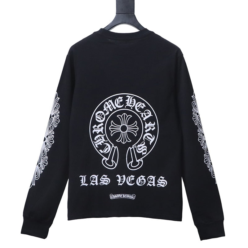 Chrome Hearts black long-sleeve T-shirt