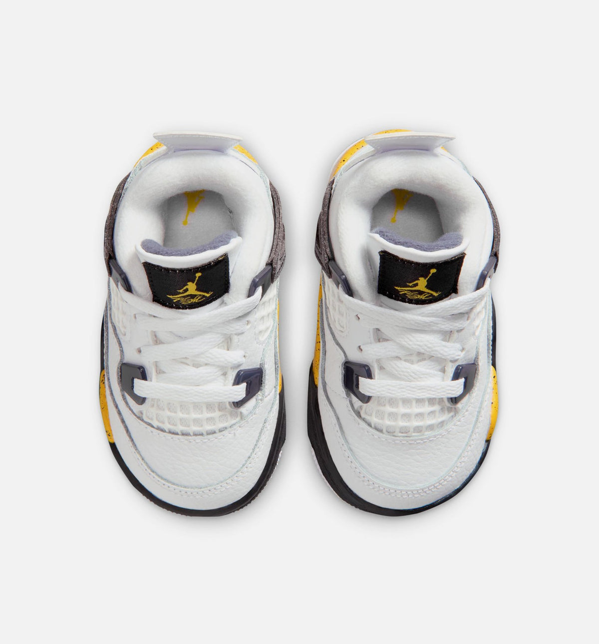 Air Jordan 4 Retro Rare Air Tour Yellow | Infant/Toddler Lifestyle Shoe | White/Dark Stucco/Black/Tour Yellow