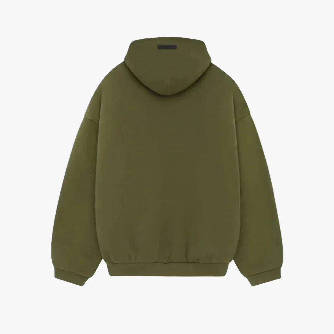 Essentials Fear Of God Fleece Hoodie Military