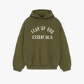 Essentials Fear Of God Fleece Hoodie Military