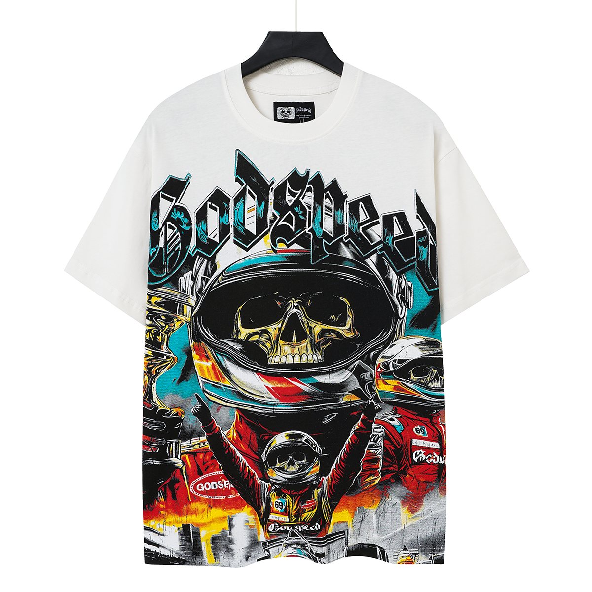 Godspeed Racing Skull Skateboarder Graphic T-Shirt