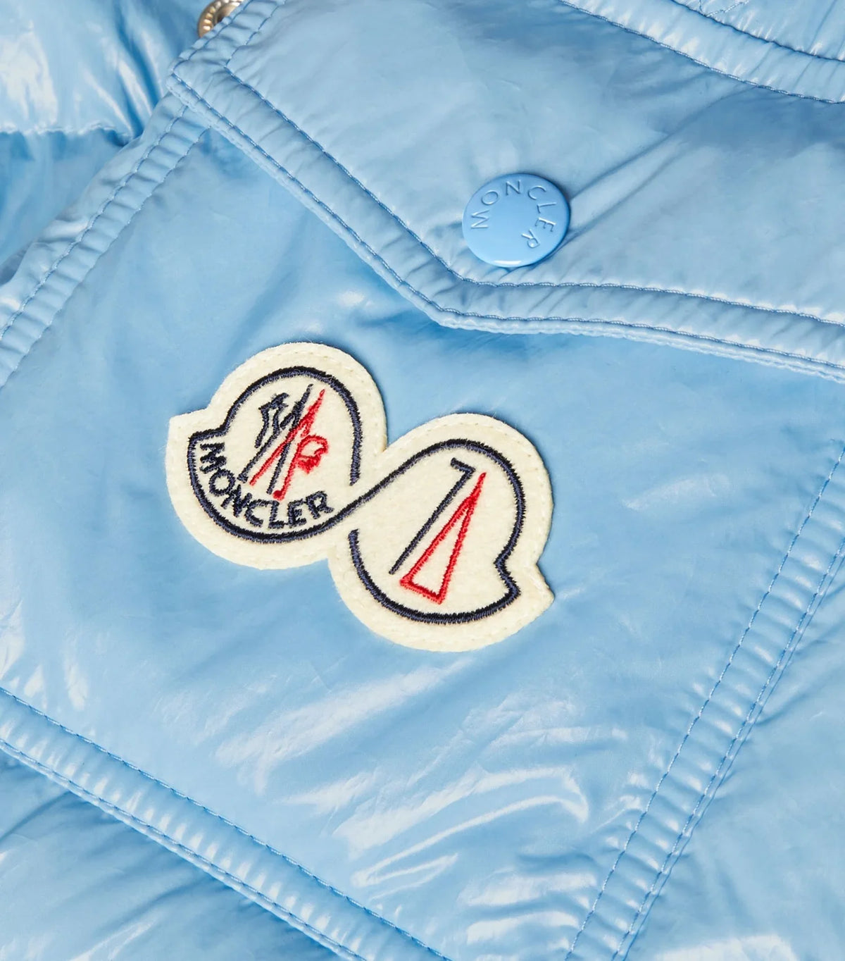 Moncler Maya 70th Anniversary Down Jacket — Sky Blue
