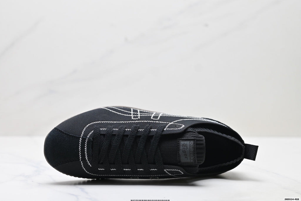 Onitsuka Tiger Low Profile Runner Black Line Art Unisex Shoes Style 33