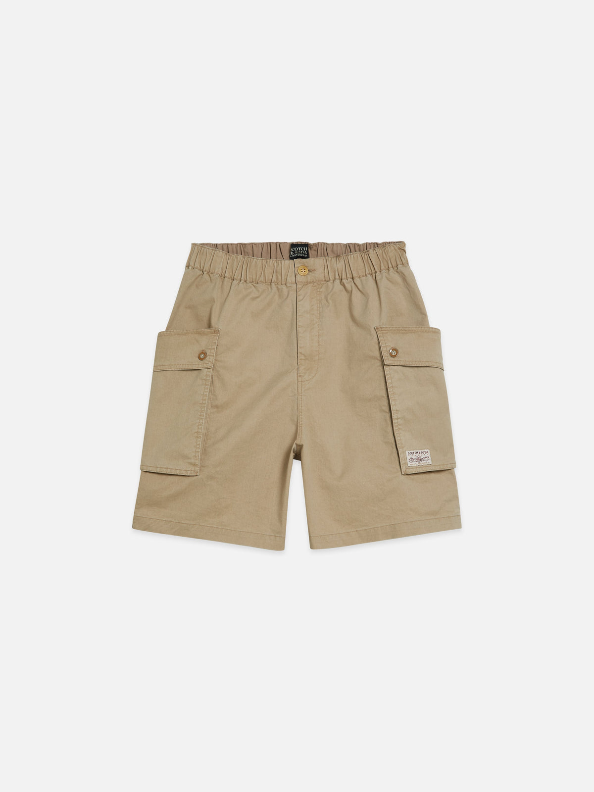 S&S Washed Cotton-Blend Cargo Loose-Fit Bermuda Shorts