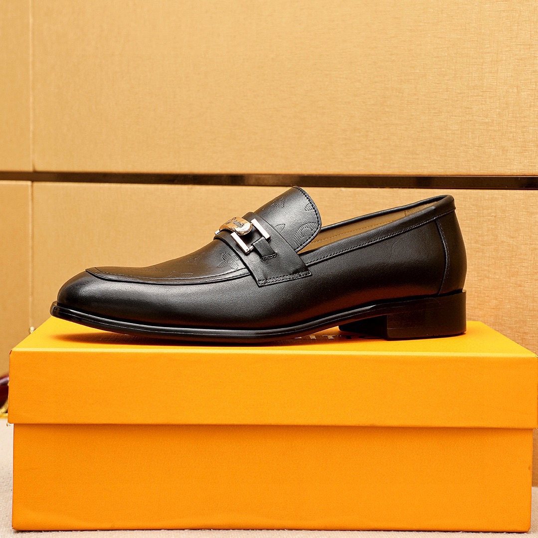 Louis Vuitton Black Bar Loafers