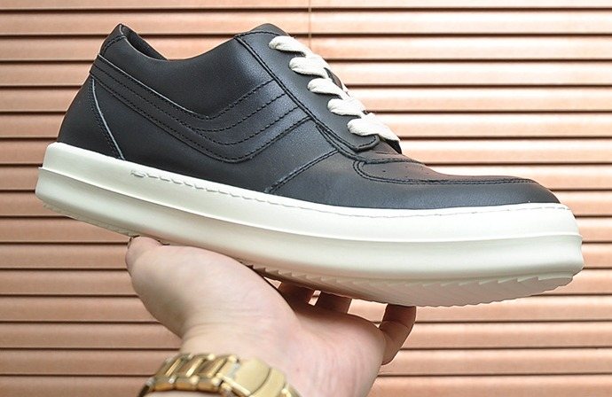 Rick Owens Paneled Platform Low-Top Sneakers