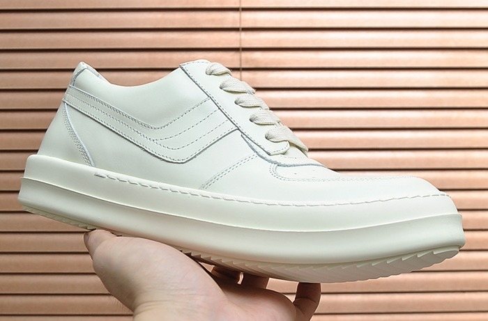 Rick Owens Paneled Platform Low-Top Sneakers