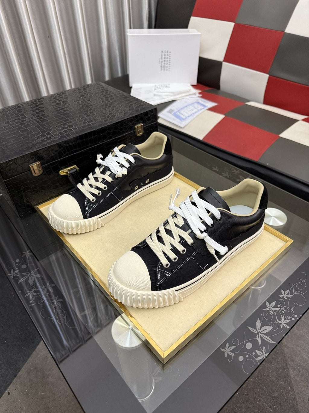 Maison Margiela Paneled Low-Top Sneakers