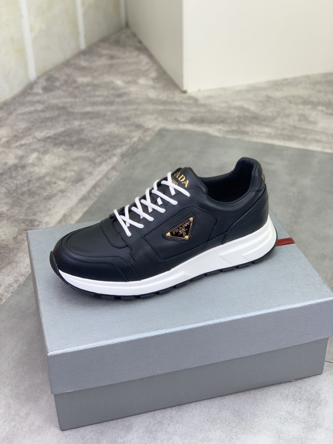 Prada Black Low-Top Sneakers