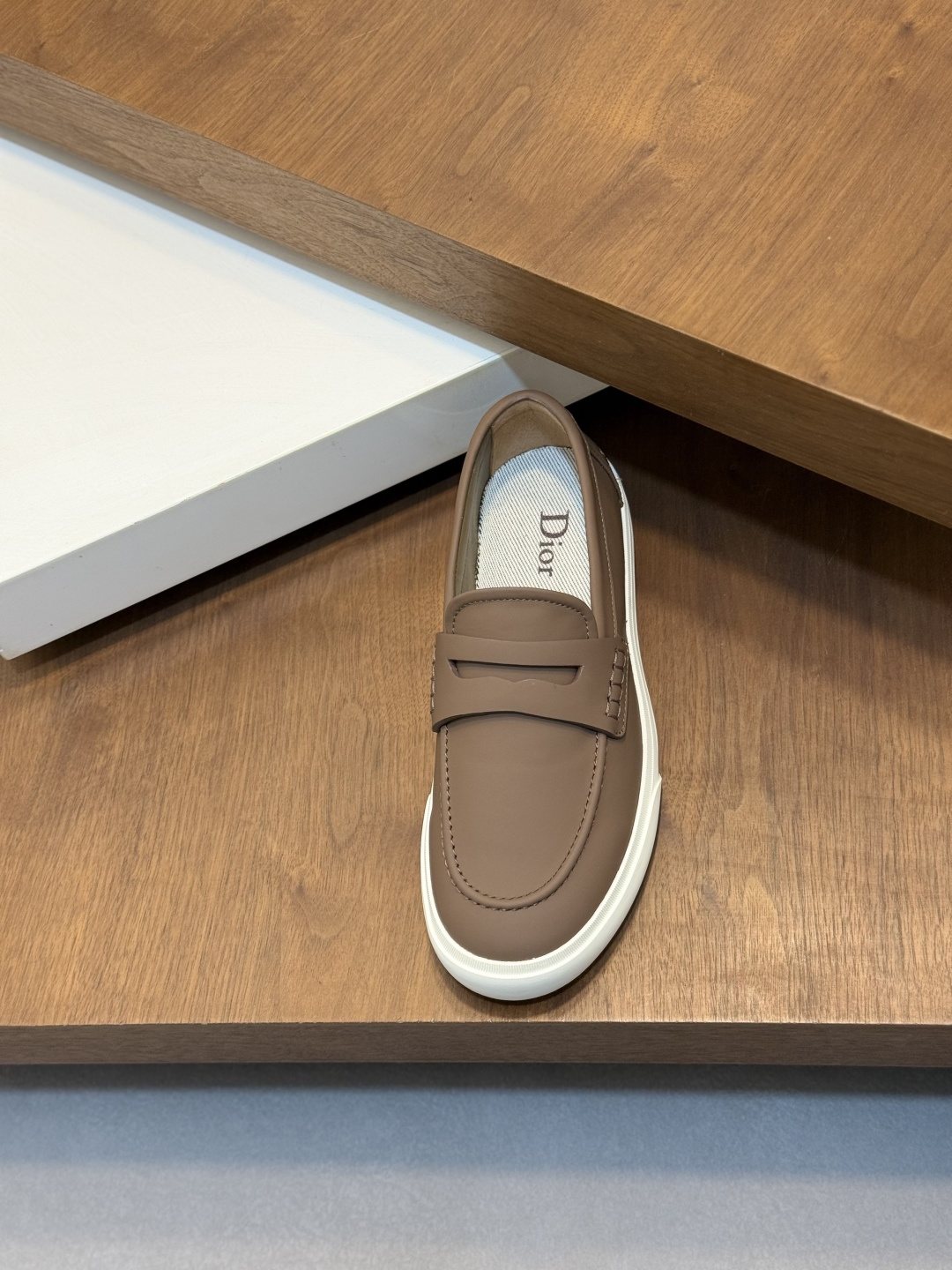 Dior Men's Vamp-Strap Slip-On Shoes