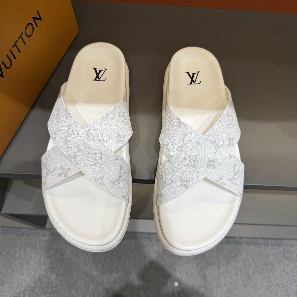 Louis Vuitton Crossover Slide Sandals - Open-Toe, Slip-On Construction